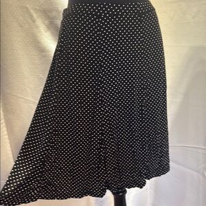 Alison Sheri Swishy Black Polka Dot Skirt. Lined. Great for dancing!